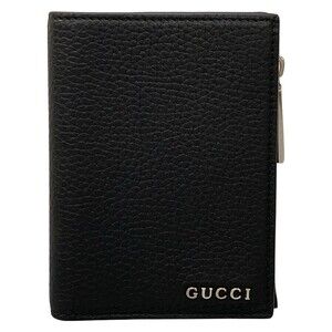 Gucci Logo Coin Purse Black Leather #327939G92B